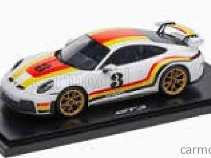 Porsche 911 992-2 GT3 N°3 Coupe Andial Design 2025 1:18 Spark Model biela