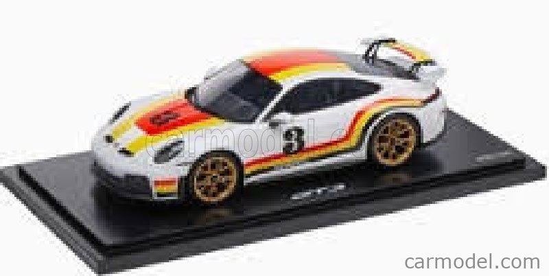 Porsche 911 992-2 GT3 N°3 Coupe Andial Design 2025 1:18 Spark Model biela