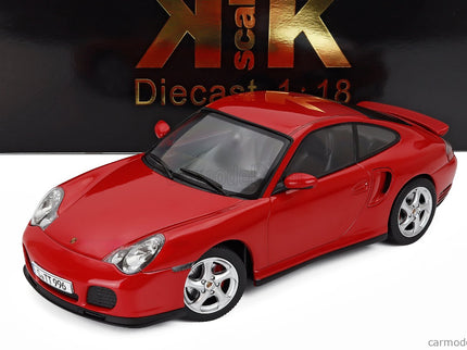 Porsche 911 996 Turbo Coupe 2000 1:18 KK Scale červená