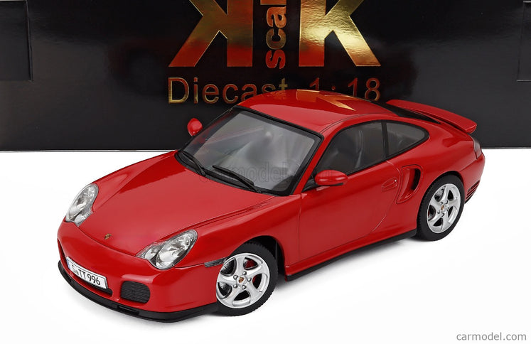 Porsche 911 996 Turbo Coupe 2000 1:18 KK Scale červená