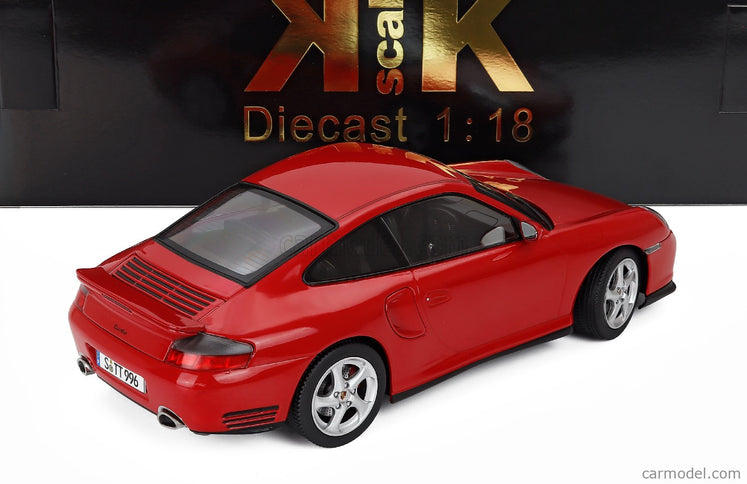 Porsche 911 996 Turbo Coupe 2000 1:18 KK Scale červená
