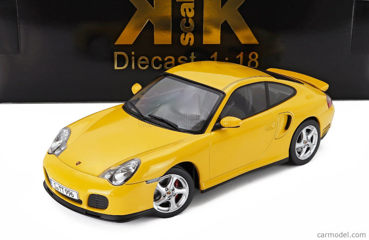 Porsche 911 996 Turbo Coupe 2000 1:18 KK Scale žltá