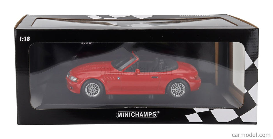 BMW Z3 Roadster Cabriolet 1997 1:18 Minichamps červená