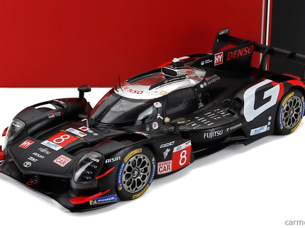 Toyota GR010 3.5L V6 Turbo Hybrid Team Gazoo Racing N°8 24h Le Mans 2024 Sebastian Buemi - Brendon Hartley - Ryo Hirakawa 1:18 IXO Models čierna