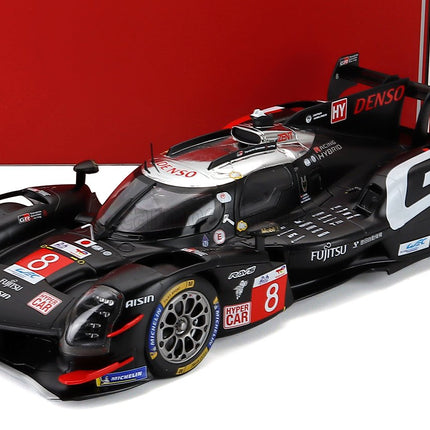 Toyota GR010 3.5L V6 Turbo Hybrid Team Gazoo Racing N°8 24h Le Mans 2024 Sebastian Buemi - Brendon Hartley - Ryo Hirakawa 1:18 IXO Models čierna