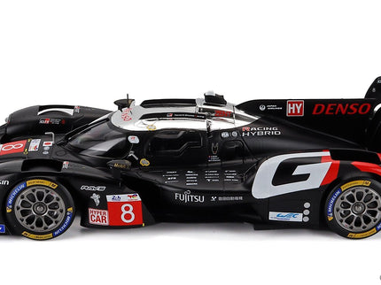 Toyota GR010 3.5L V6 Turbo Hybrid Team Gazoo Racing N°8 24h Le Mans 2024 Sebastian Buemi - Brendon Hartley - Ryo Hirakawa 1:18 IXO Models čierna