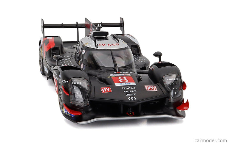 Toyota GR010 3.5L V6 Turbo Hybrid Team Gazoo Racing N°8 24h Le Mans 2024 Sebastian Buemi - Brendon Hartley - Ryo Hirakawa 1:18 IXO Models čierna