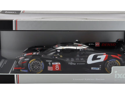 Toyota GR010 3.5L V6 Turbo Hybrid Team Gazoo Racing N°8 24h Le Mans 2024 Sebastian Buemi - Brendon Hartley - Ryo Hirakawa 1:18 IXO Models čierna