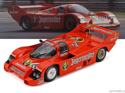 Porsche 956B Jagermeister Team Brun Motorsport N°19 Víťaz 1000km Imola 1984 Hans Joachim Stuck - Stefan Bellof 1:18 Werk83 oranžová