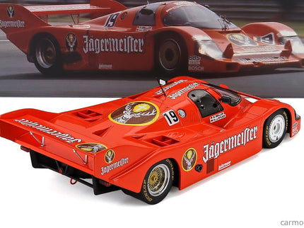 Porsche 956B Jagermeister Team Brun Motorsport N°19 Víťaz 1000km Imola 1984 Hans Joachim Stuck - Stefan Bellof 1:18 Werk83 oranžová