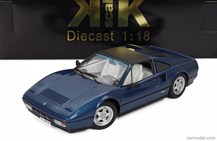 Ferrari 328 GTS Spider With Removable Hard-Top 1985 1:18 KK Scale modrá metalická