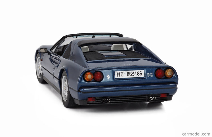 Ferrari 328 GTS Spider With Removable Hard-Top 1985 1:18 KK Scale modrá metalická