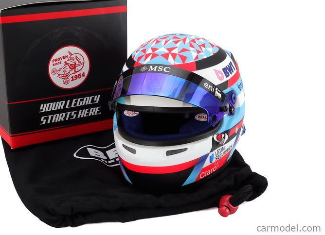 Bell Helmet Franco Colapinto 2026 F1 Team Bwt Alpine N°43 1:2 Mini Helmet svetlomodrá fialová