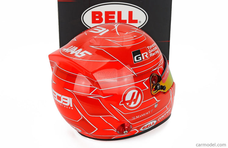 Bell Helmet Esteban Ocon 2026 F1 VF-26 Team Tgr Haas N°31 1:2 Mini Helmet červená