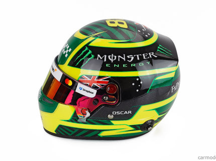 Bell Helmet Oscar Piastri 2026 F1 Australian GP Team Mclaren Mastercard N°81 1:2 Mini Helmet žltá zelená