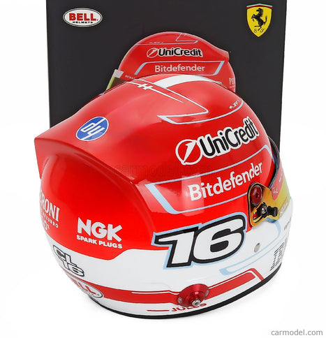 Bell Helmet Charles Leclerc 2026 F1 SF-26 Team Ferrari HP N°16 1:2 Mini Helmet červená biela