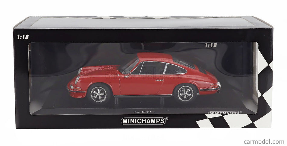 Porsche 911S Coupe 1972 1:18 Minichamps červená