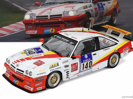 Opel Manta B Team Kissling Motorsports N°140 24h Nurburgring 2013 Hans-Olaf Beckmann - Peter Hass - Jurgen Schulten - Volker Strycek 1:18 Werk83 biela červená