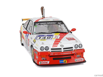 Opel Manta B Team Kissling Motorsports N°140 24h Nurburgring 2013 Hans-Olaf Beckmann - Peter Hass - Jurgen Schulten - Volker Strycek 1:18 Werk83 biela červená