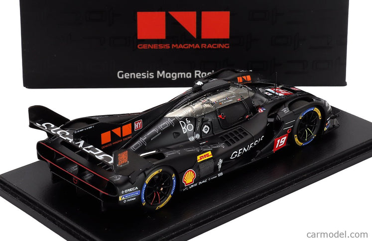 Genesis GMR-001 G8MR 3.2L V8 Turbo Team Genesis Magma Racing N°19 Wec Sezóna 2026 Paul Loup Chatin - Mathieu Jaminet - Daniel Juncadella 1:43 Spark Model matná sivá