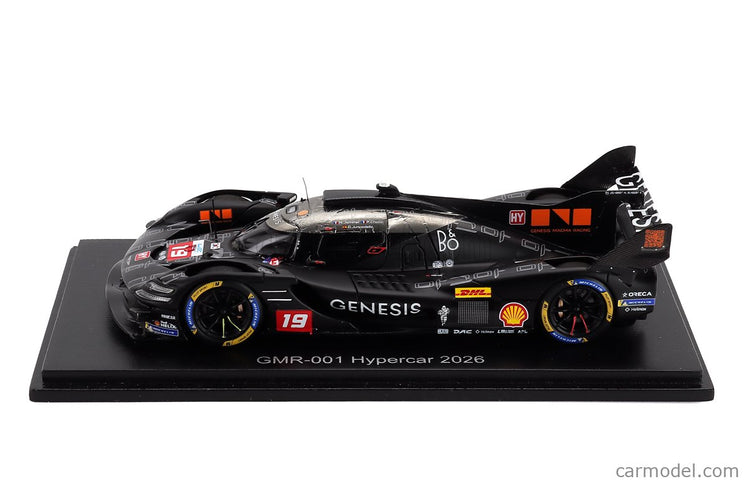 Genesis GMR-001 G8MR 3.2L V8 Turbo Team Genesis Magma Racing N°19 Wec Sezóna 2026 Paul Loup Chatin - Mathieu Jaminet - Daniel Juncadella 1:43 Spark Model matná sivá