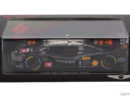 Genesis GMR-001 G8MR 3.2L V8 Turbo Team Genesis Magma Racing N°19 Wec Sezóna 2026 Paul Loup Chatin - Mathieu Jaminet - Daniel Juncadella 1:43 Spark Model matná sivá