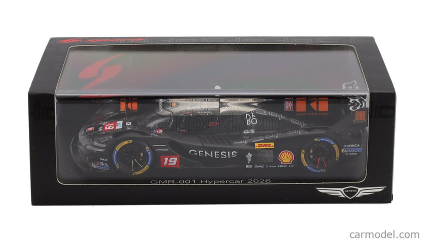 Genesis GMR-001 G8MR 3.2L V8 Turbo Team Genesis Magma Racing N°19 Wec Sezóna 2026 Paul Loup Chatin - Mathieu Jaminet - Daniel Juncadella 1:43 Spark Model matná sivá