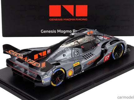 Genesis GMR-001 G8MR 3.2L V8 Turbo Team Genesis Magma Racing N°17 Wec Sezóna 2026 Pipo Derani - Mathys Jaubert - Andre' Lotterer 1:43 Spark Model matná sivá