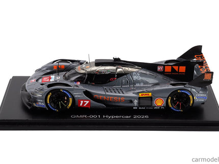 Genesis GMR-001 G8MR 3.2L V8 Turbo Team Genesis Magma Racing N°17 Wec Sezóna 2026 Pipo Derani - Mathys Jaubert - Andre' Lotterer 1:43 Spark Model matná sivá