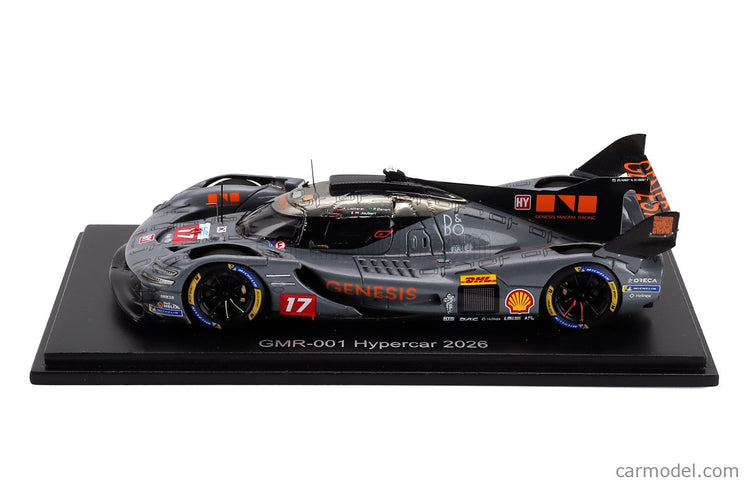 Genesis GMR-001 G8MR 3.2L V8 Turbo Team Genesis Magma Racing N°17 Wec Sezóna 2026 Pipo Derani - Mathys Jaubert - Andre' Lotterer 1:43 Spark Model matná sivá
