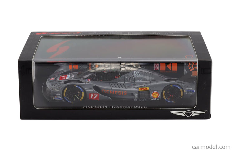 Genesis GMR-001 G8MR 3.2L V8 Turbo Team Genesis Magma Racing N°17 Wec Sezóna 2026 Pipo Derani - Mathys Jaubert - Andre' Lotterer 1:43 Spark Model matná sivá