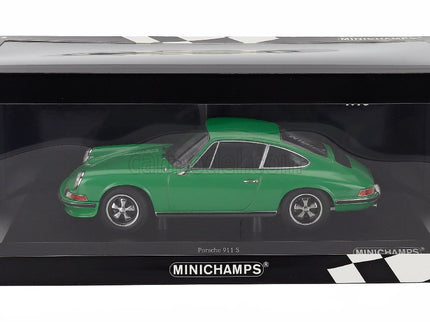 Porsche 911S Coupe 1972 1:18 Minichamps zelená