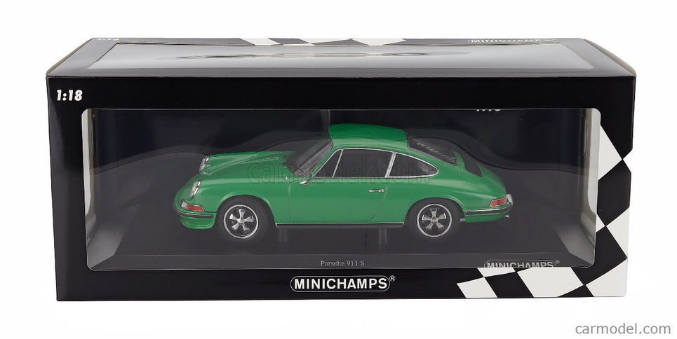 Porsche 911S Coupe 1972 1:18 Minichamps zelená
