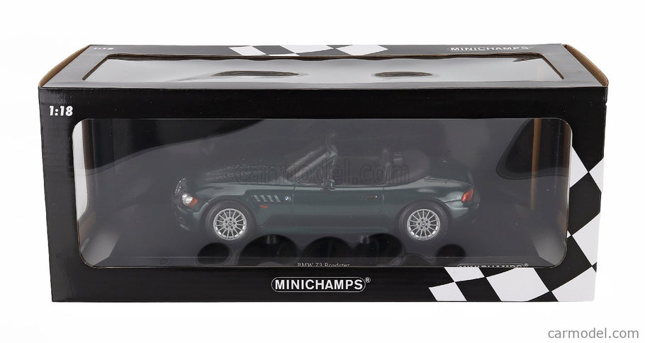 BMW Z3 Roadster Cabriolet 1997 1:18 Minichamps tmavozelená