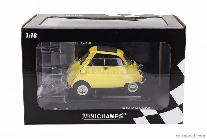 BMW Isetta 1955 1:18 Minichamps žltá