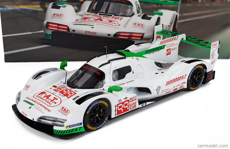 Porsche 963 9RD 4.6L Turbo V8 Team Proton Competition N°99 24h Le Mans 2024 Neel Jani - Harry Tincknell - Julien Andlauer 1:18 IXO Models biela zelená