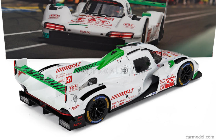 Porsche 963 9RD 4.6L Turbo V8 Team Proton Competition N°99 24h Le Mans 2024 Neel Jani - Harry Tincknell - Julien Andlauer 1:18 IXO Models biela zelená