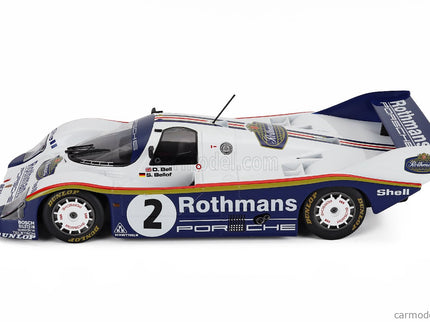 Porsche 956K N°2 Team Rothmans Víťaz 1000km Sandown Park Sportscar 1984 Stefan Bellof - Derek Bell 1:18 Werk83 biela modrá