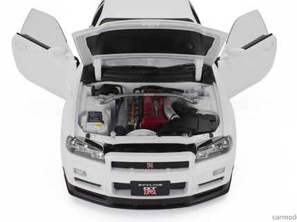 Nissan Skyline GT-R (R34) V-Spec II 2001 - Cerchi Oem - Oem Disky 1:12 KK Scale biela