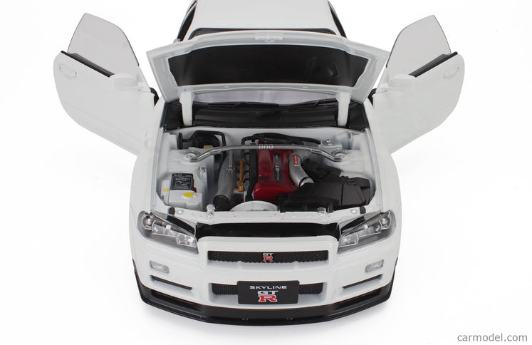 Nissan Skyline GT-R (R34) V-Spec II 2001 - Cerchi Oem - Oem Disky 1:12 KK Scale biela