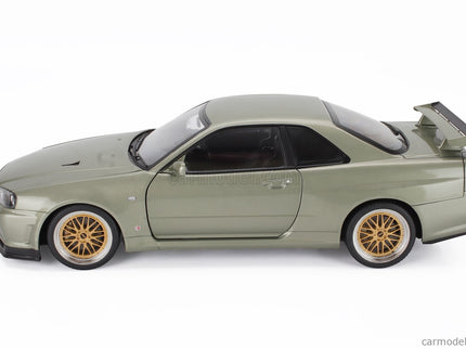 Nissan Skyline GT-R (R34) V-Spec Nur 2001 - Cerchi Bbs - Bbs Disky 1:12 KK Scale zelená metalická