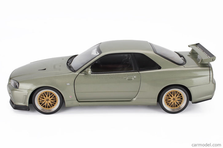 Nissan Skyline GT-R (R34) V-Spec Nur 2001 - Cerchi Bbs - Bbs Disky 1:12 KK Scale zelená metalická