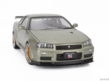 Nissan Skyline GT-R (R34) V-Spec Nur 2001 - Cerchi Bbs - Bbs Disky 1:12 KK Scale zelená metalická