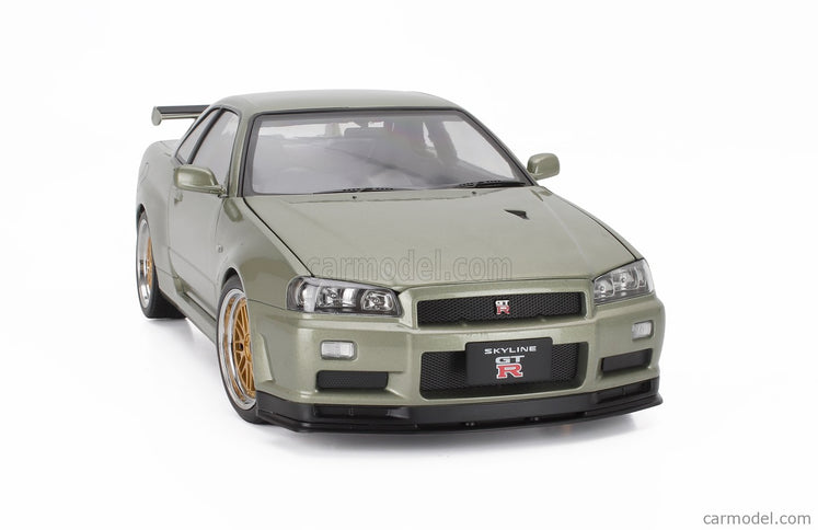 Nissan Skyline GT-R (R34) V-Spec Nur 2001 - Cerchi Bbs - Bbs Disky 1:12 KK Scale zelená metalická