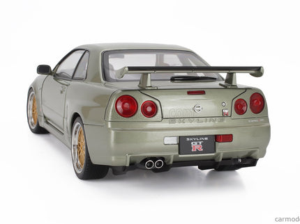 Nissan Skyline GT-R (R34) V-Spec Nur 2001 - Cerchi Bbs - Bbs Disky 1:12 KK Scale zelená metalická