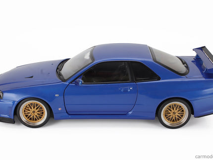 Nissan Skyline GT-R (R34) V-Spec II 2001 - Cerchi Bbs - Bbs Disky 1:12 KK Scale modrá metalická