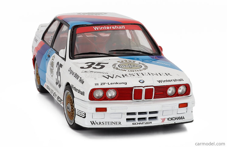 BMW M3 3-SERIES (E30) Team Schnitzer N°35 Víťaz 24h Nurburgring 1989 Emanuele Pirro - Roberto Ravaglia - Fabien Giroix 1:18 Werk83 biela červená modrá