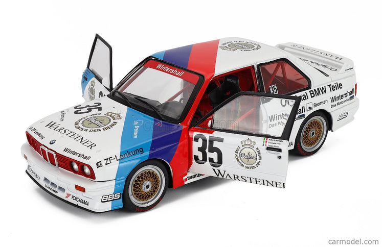 BMW M3 3-SERIES (E30) Team Schnitzer N°35 Víťaz 24h Nurburgring 1989 Emanuele Pirro - Roberto Ravaglia - Fabien Giroix 1:18 Werk83 biela červená modrá