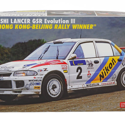 Mitsubishi Lancer Evolution Mkiii N°2 Víťaz Rally Hong Kong Beijing 1995 K.Eriksson - S.Parmander 1:24 Hasegawa /