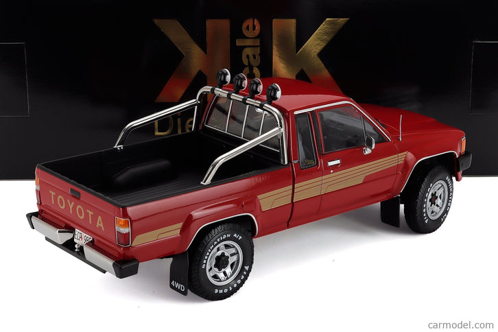 Toyota Hilux Pick-UP Nákladiak Xtra Cab 4x4 1985 1:18 KK Scale červená